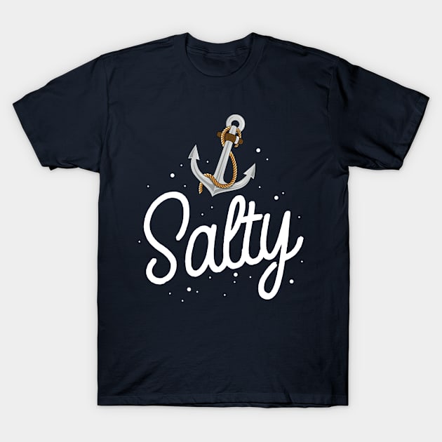 Salty Cruise T-Shirt Nautical Sailing Beach Vacation Family T-Shirt by 14thFloorApparel